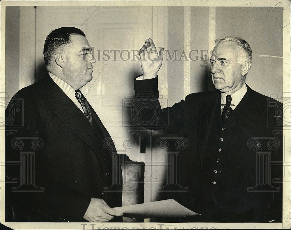 1938 Press Photo Gen Charles Hurley &amp; Gen Charles Cole - Historic Images