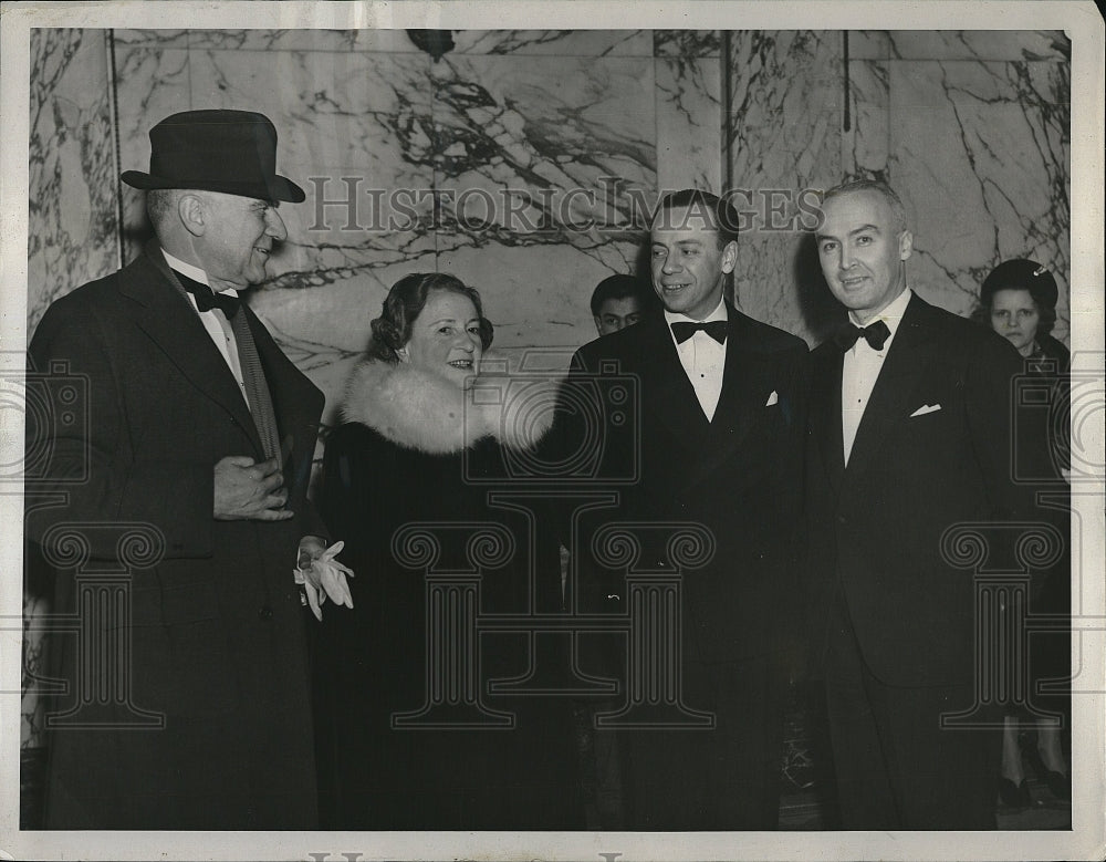 1938 Press Photo Brig Gen Charles Cole, Rodney Bush,Charles McCarthy - Historic Images