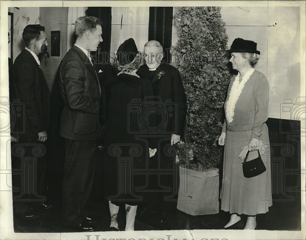 1938 Press Photo Bishop Wm Lawarence at Cambridge Theological school - Historic Images