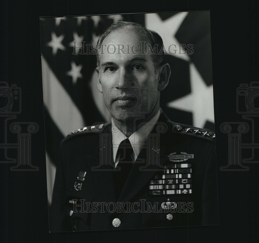 1987 Press Photo Official Military Portrait of General Louis Wagner - Historic Images