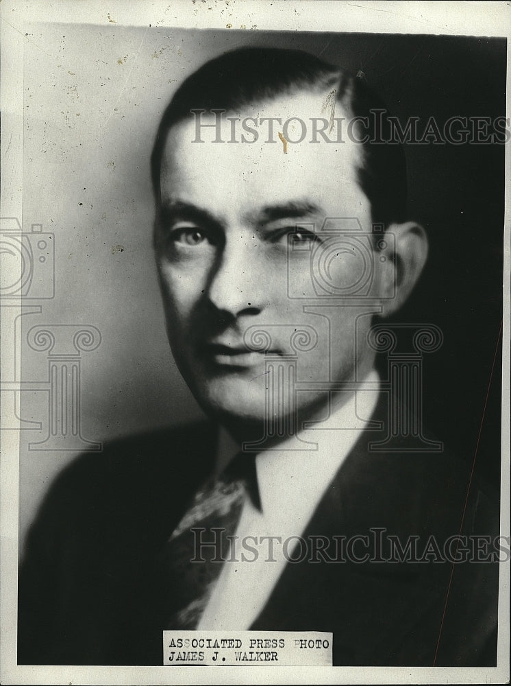 Press Photo Mayor James Walker - Historic Images