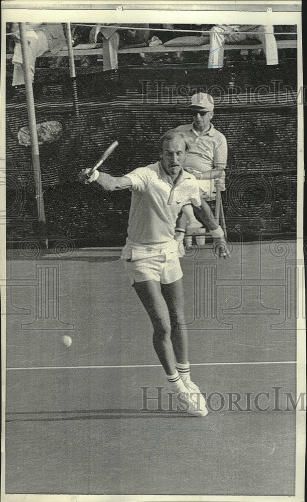 1973 Press Photo Stan Smith in Davis Cup competition - Historic Images