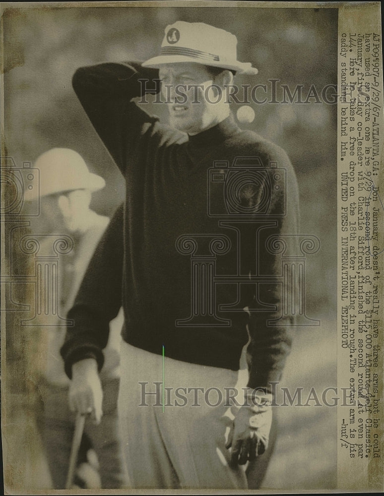 1967 Press Photo Don January playing in Atlanta Golf Classic - Historic Images