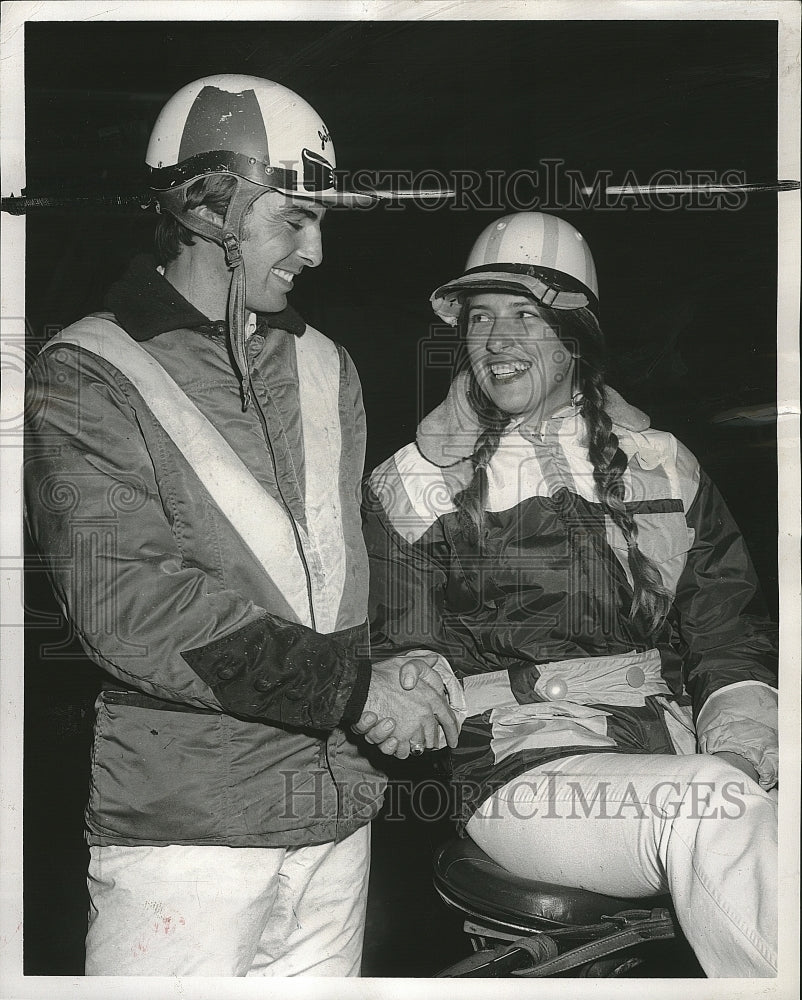 1971 Press Photo Jockey Jack Hogan &amp; Miss Bonnie Rush - Historic Images