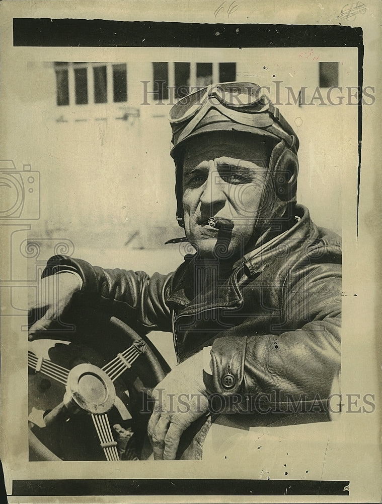 1939 Press Photo Race car driver Ed Eng at Medford - Historic Images
