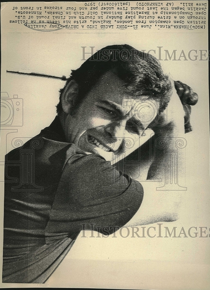 1970 Press Photo Tony Jacklin, British Open Champion at U.S. Open - Historic Images