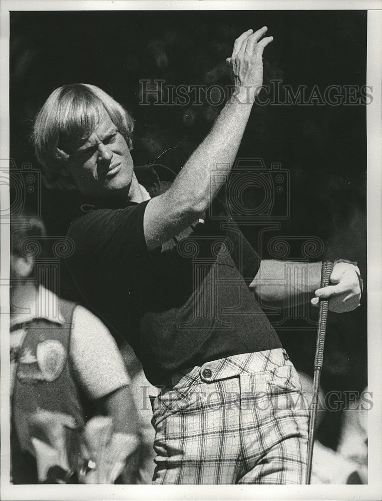 1978 Press Photo PGA golfer Johnny Miller on a course - Historic Images