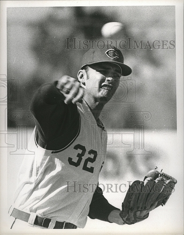 1970 Press Photo Cleveland baseball player, Dean Chance - Historic Images