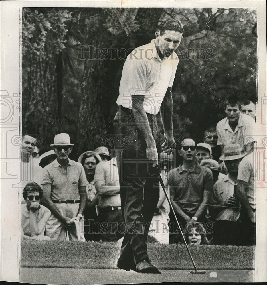 1963 Press Photo New Zealand&#39;s Bob Charles in the Houston Golf Classic - Historic Images