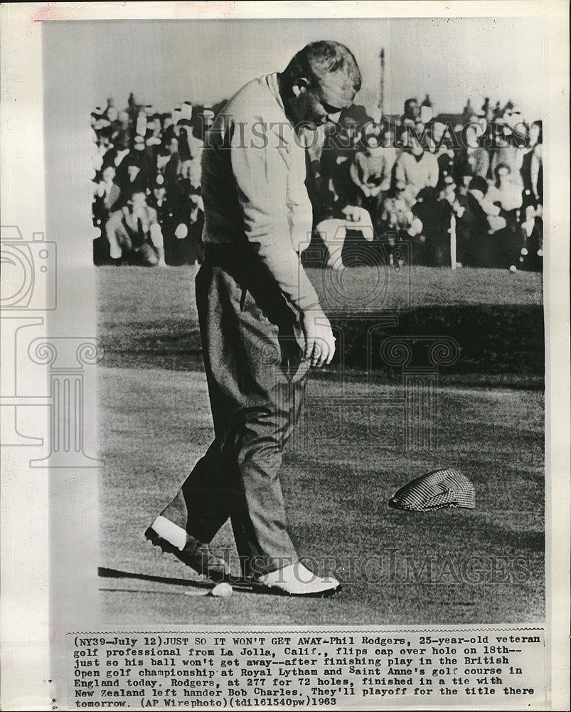 1963 Press Photo Phil Rodgers in the British Open championship - Historic Images