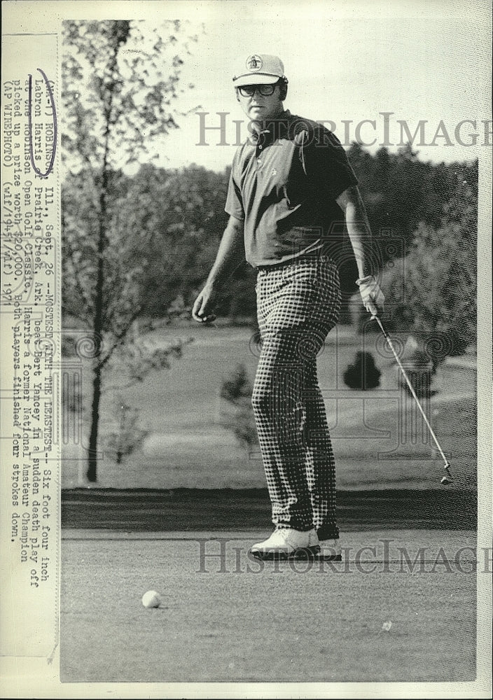 1971 Press Photo Labron Harris Robinson Open Golf Classic - Historic Images