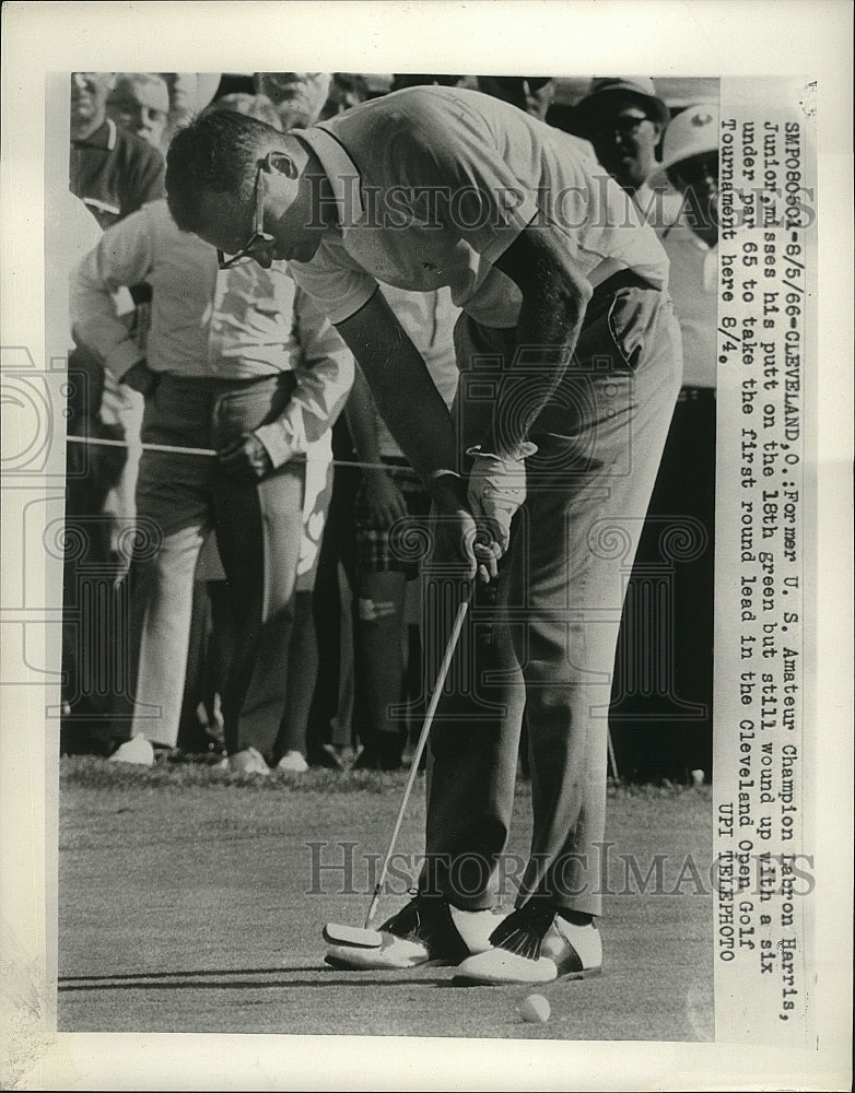 1966 Press Photo Former U.S. Amateur Champ Labron Harris Cleveland Open - Historic Images