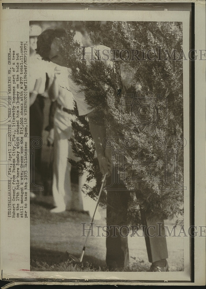 1973 Press Photo Hubert Green, Golfer At Tallahassee Open Golf Tournament - Historic Images