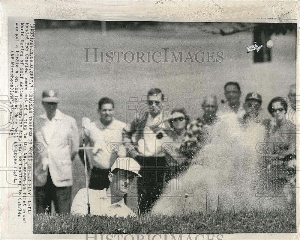 1963 Press Photo Bob Charles at first round World Series of Golf at Akron, Ohio - Historic Images