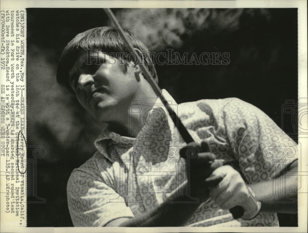 1972 Press Photo Golfer Jerry Heard at Colonial Natl Invitational - Historic Images
