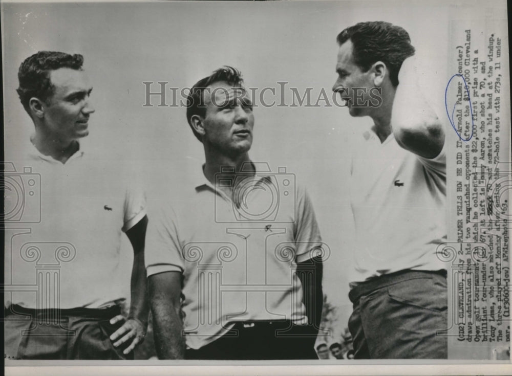 1963 Press Photo Arnold Pamler Cleveland Open Golf Tournament - Historic Images