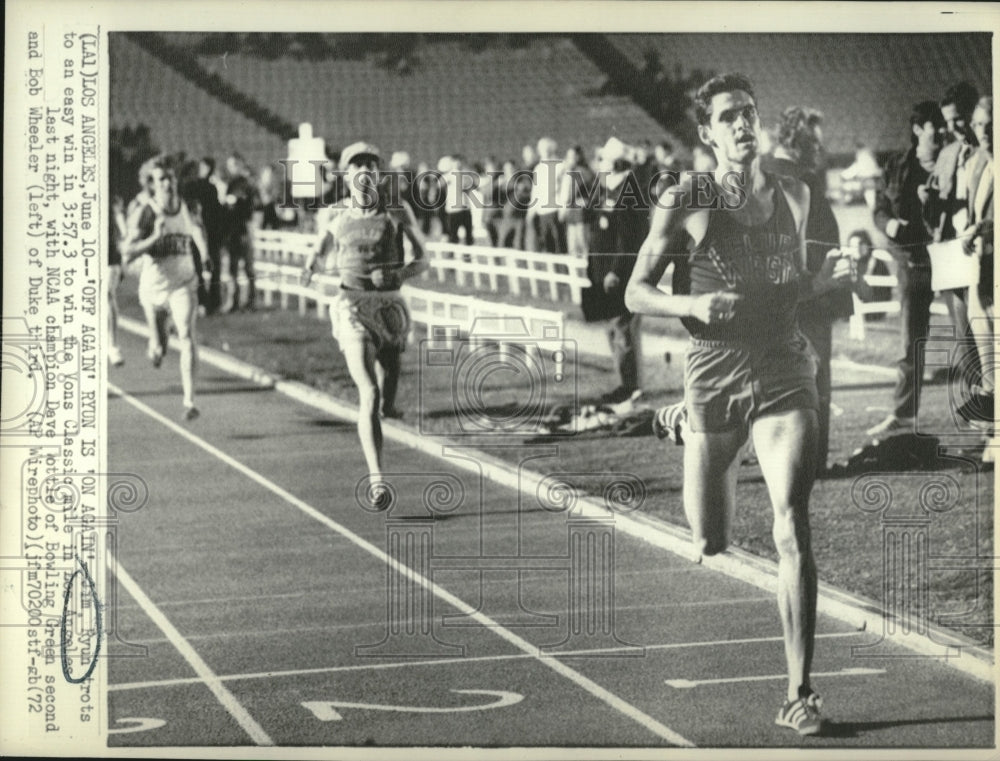 1972 Press Photo Track star Jim Ryun in the Vons Classic - Historic Images