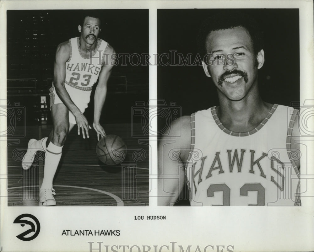 Press Photo Lou Hudson of the Atlanta Hawks - Historic Images