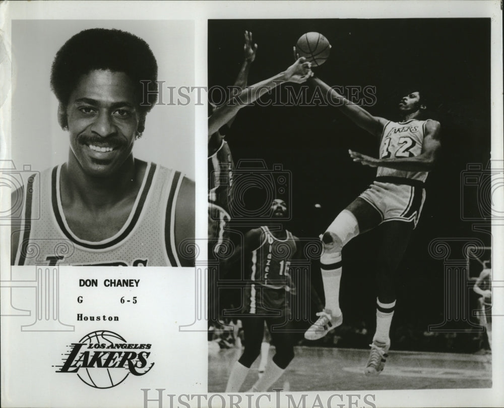 Press Photo Don Chaney of the Los Angeles Lakers - Historic Images