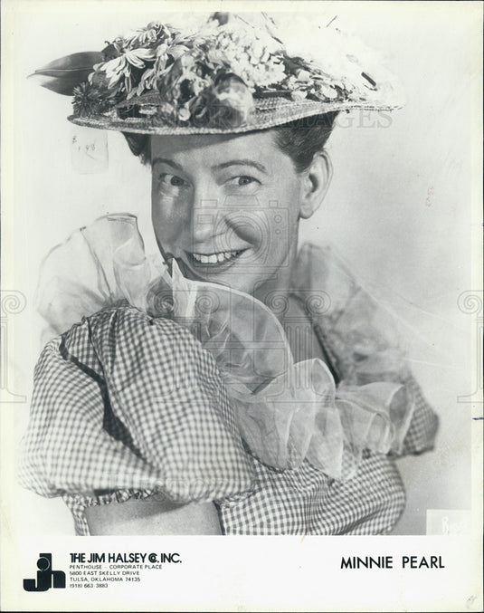 1980 Press Photo Minnie Pearl - Historic Images