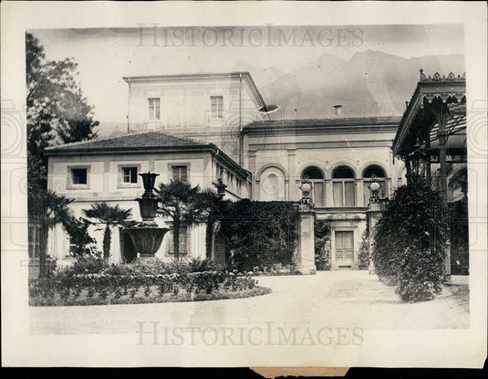 1926 Press Photo Traveny Castle Exterior Switzerland - Historic Images