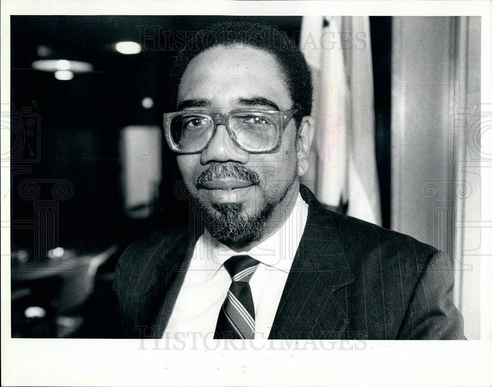 1991 Press Photo Alderman Chicago Bobby Rush - Historic Images