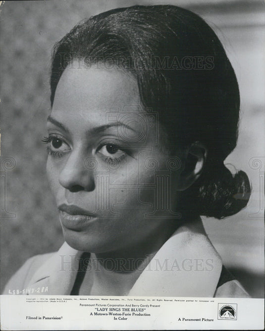 1972 Press Photo Singer Diana Ross Make Film Debut in "Lady Sings the Blues" - Historic Images