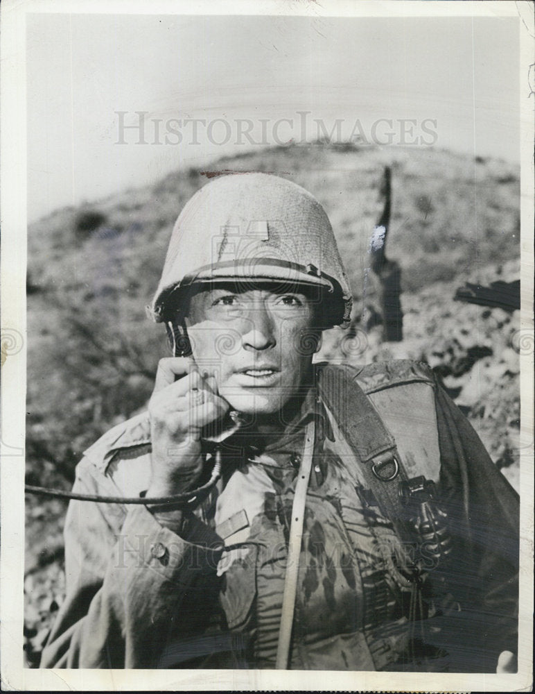 1962 Press Photo Gregory Peck Pork Chop Hill ABC - Historic Images