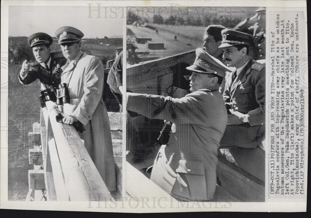 1949 Press Photo President Tito of Yugoslavia - Historic Images