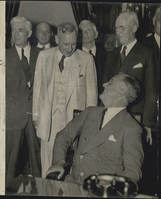 1966 Press Photo Governor Alf Landon President Franklin D. Roosevelt - Historic Images