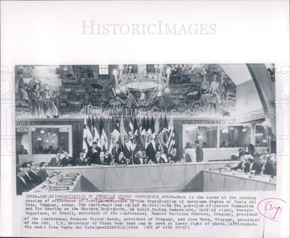 1962 Organization of American States Press Photo - Historic Images