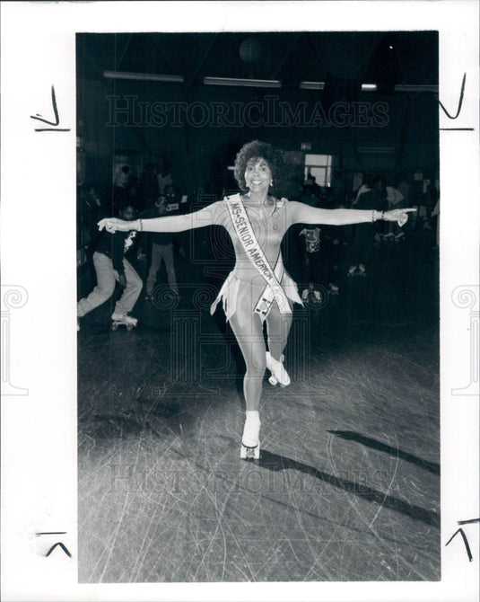 1990 Ms Senior America Roller Skates Press Photo - Historic Images