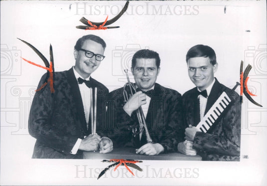 1970 Music Group Gentlemen Three Press Photo - Historic Images