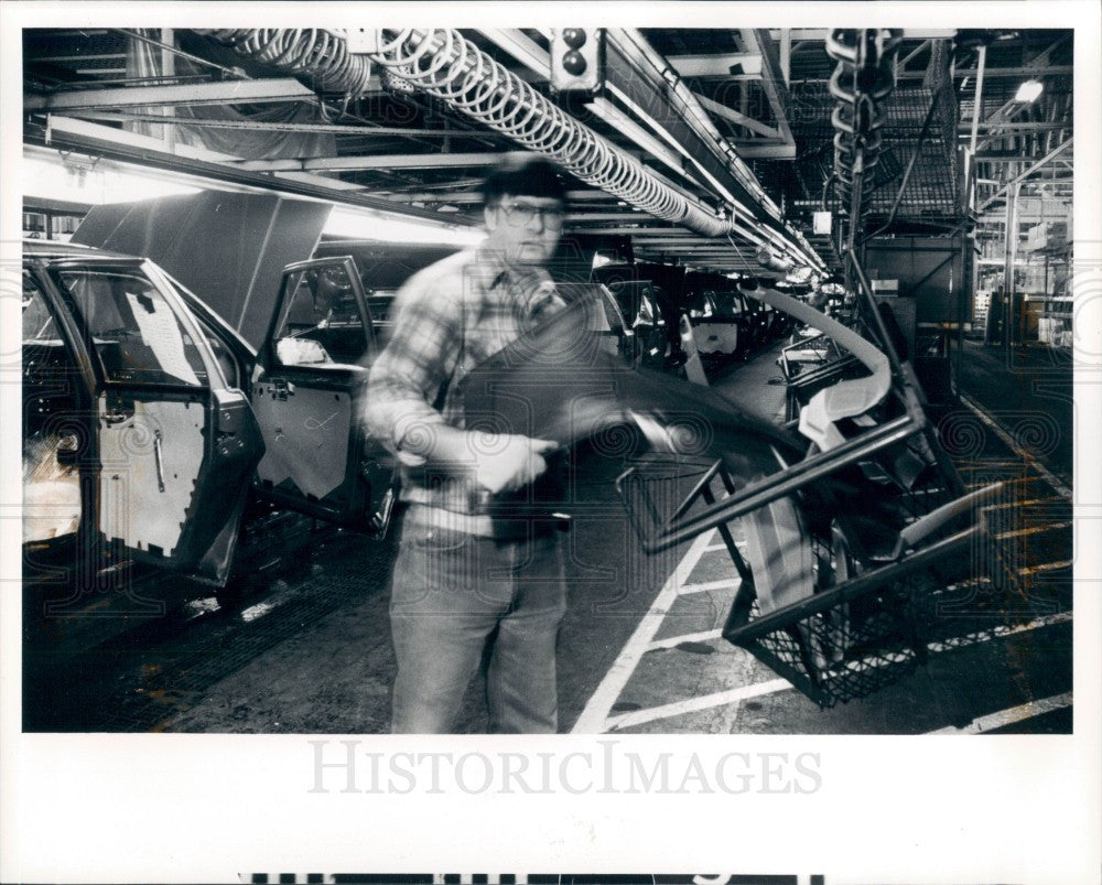 1984 General Motors Willow Run Plant Press Photo - Historic Images