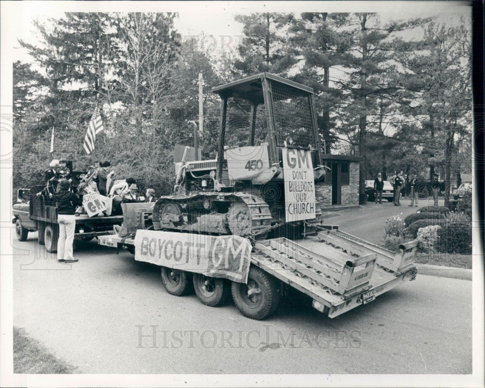 1981 General Motors Boycott Press Photo - Historic Images