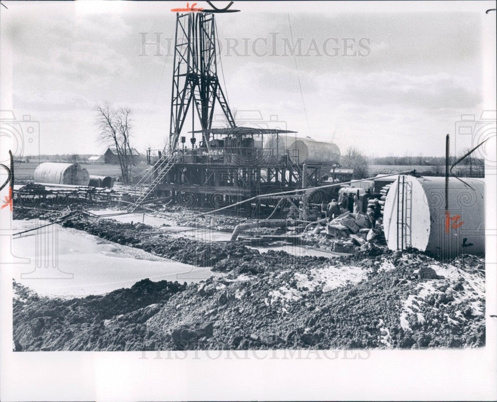 1967 Detroit Gas Drill Rig Press Photo - Historic Images