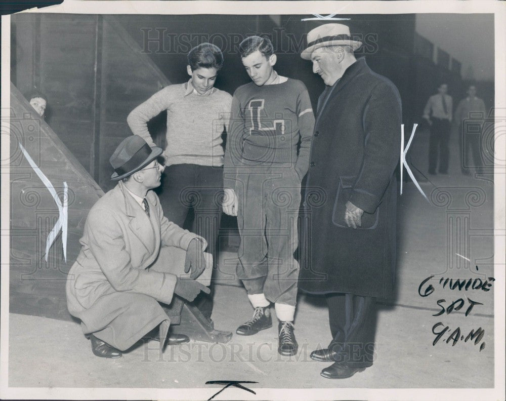 1936 Detroit News Handball Tournament Press Photo - Historic Images