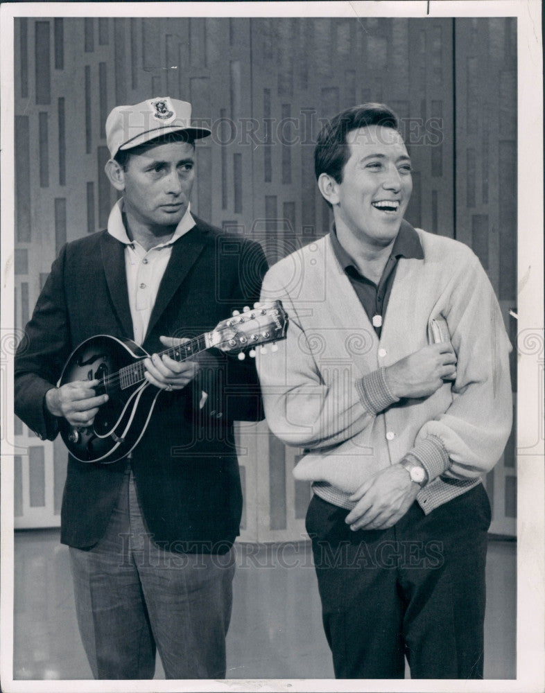 1964 Singer Andy Williams Joey Bishop Press Photo - Historic Images