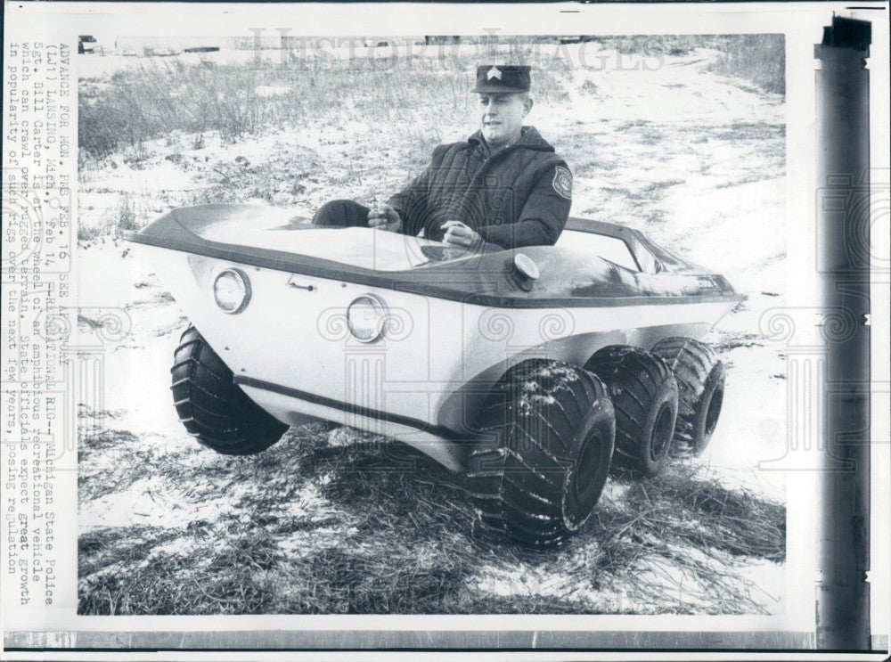 1970 Amphibious Recreational Vehicle Press Photo - Historic Images