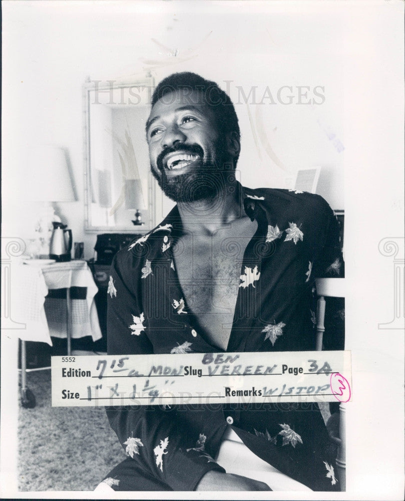 1975 Actor Ben Vereen Press Photo - Historic Images