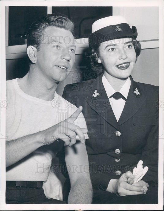 1955 Actors Donald O'Connor J Vaughan Press Photo - Historic Images