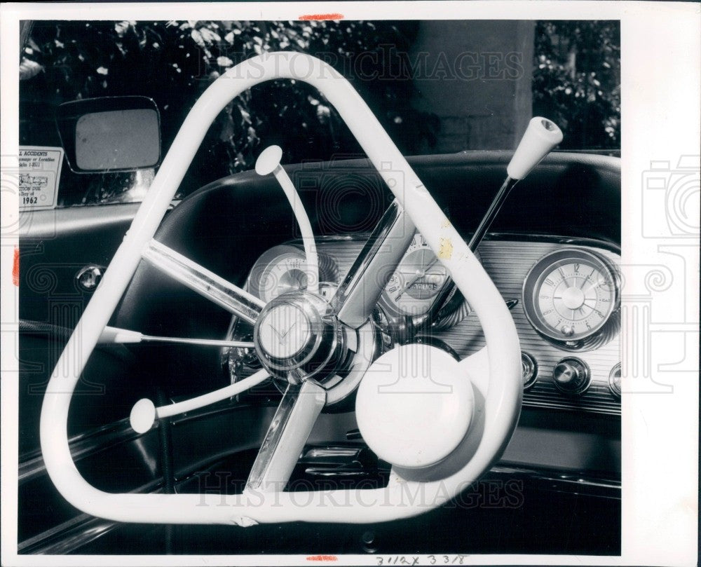 1962 Automotive Steering Wheel Press Photo - Historic Images