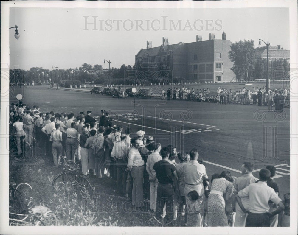 1938 Testing Brakes Demonstration Press Photo - Historic Images