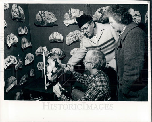 1980 Mushroom Artist Larry Schneider Press Photo - Historic Images