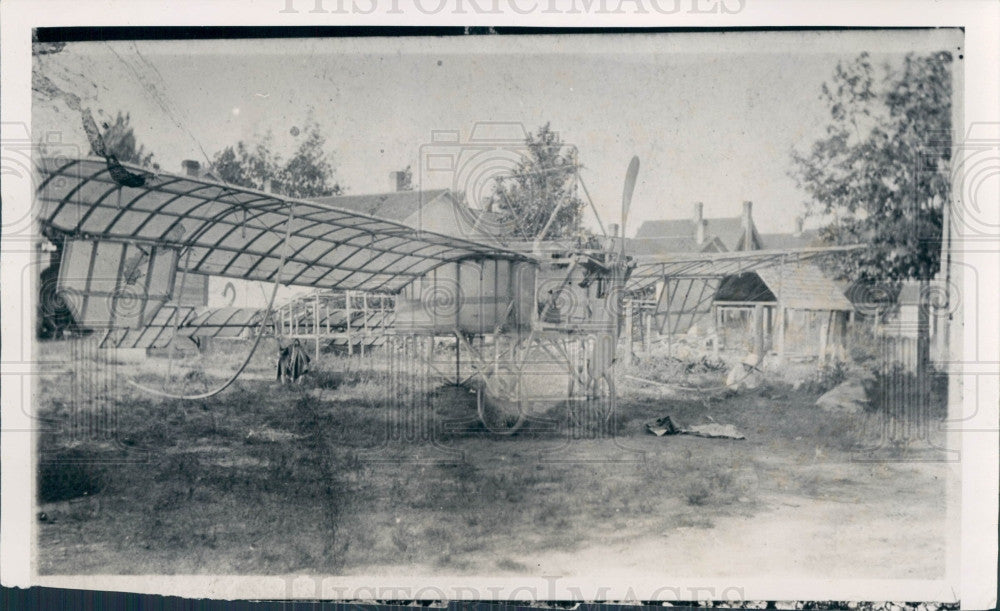 1935 Glider Builder Charles Augustine Press Photo - Historic Images