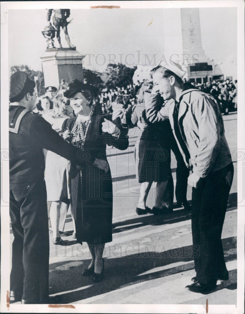 1944 England Lady Astor Press Photo - Historic Images