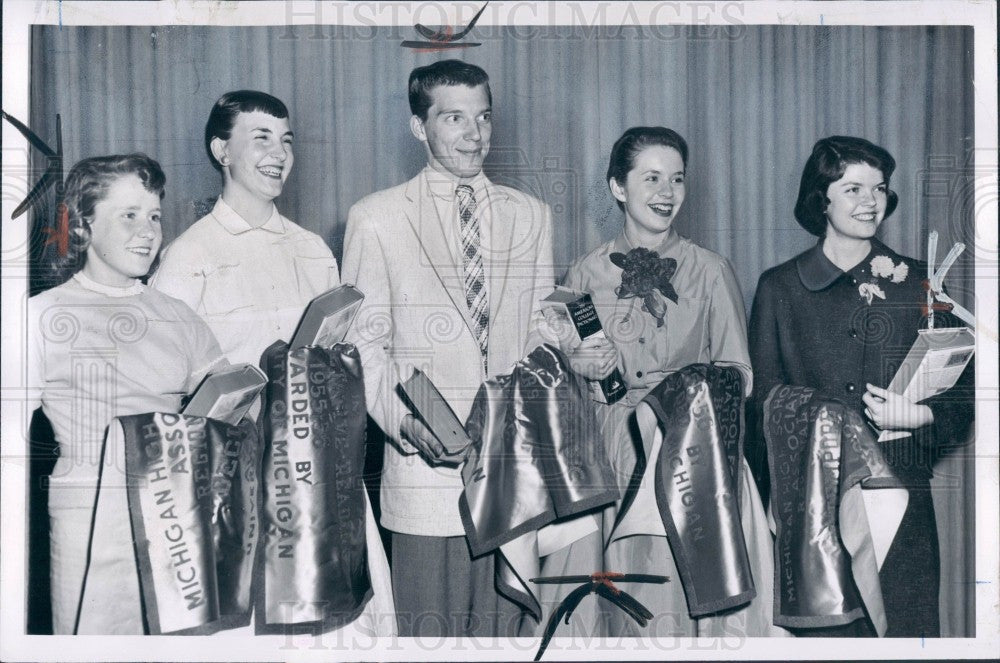 1956 Detroit Essay Winners Press Photo - Historic Images