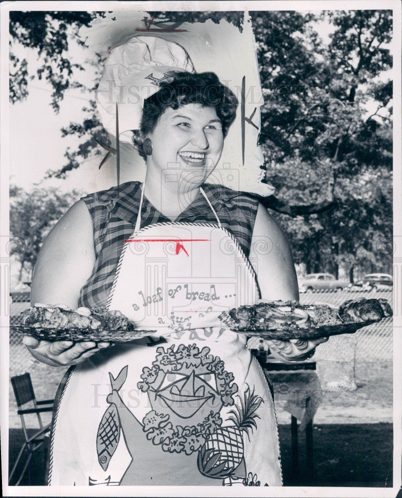 1960 Detroit Cooking Contest Winner Press Photo - Historic Images