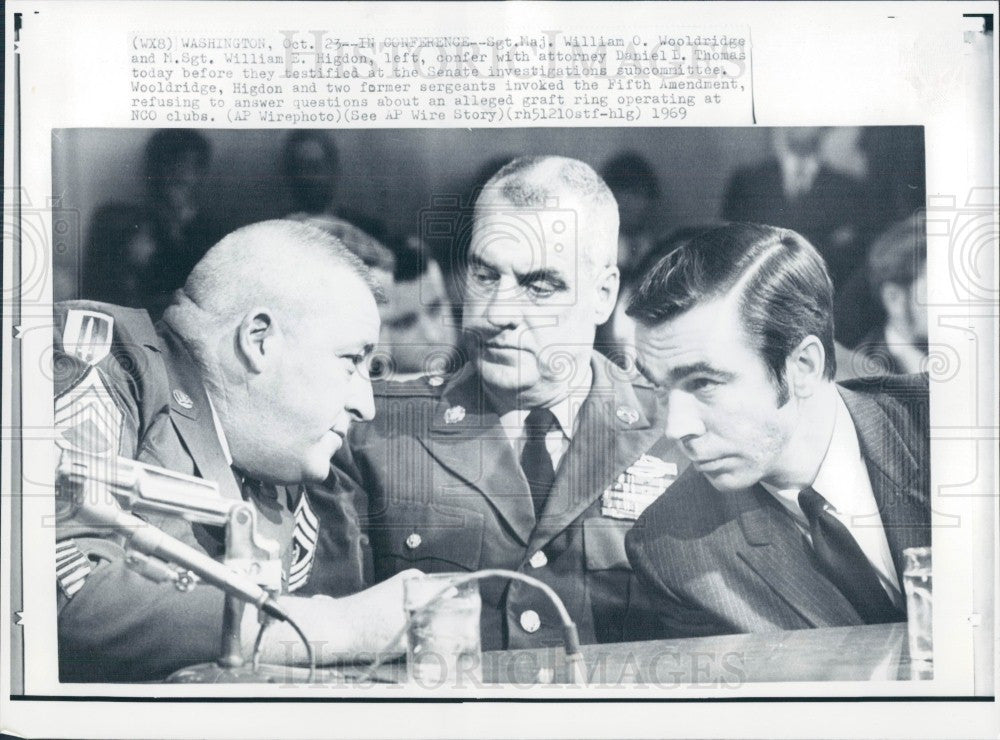 1969 Army Cronies Embezzle Charges Press Photo - Historic Images