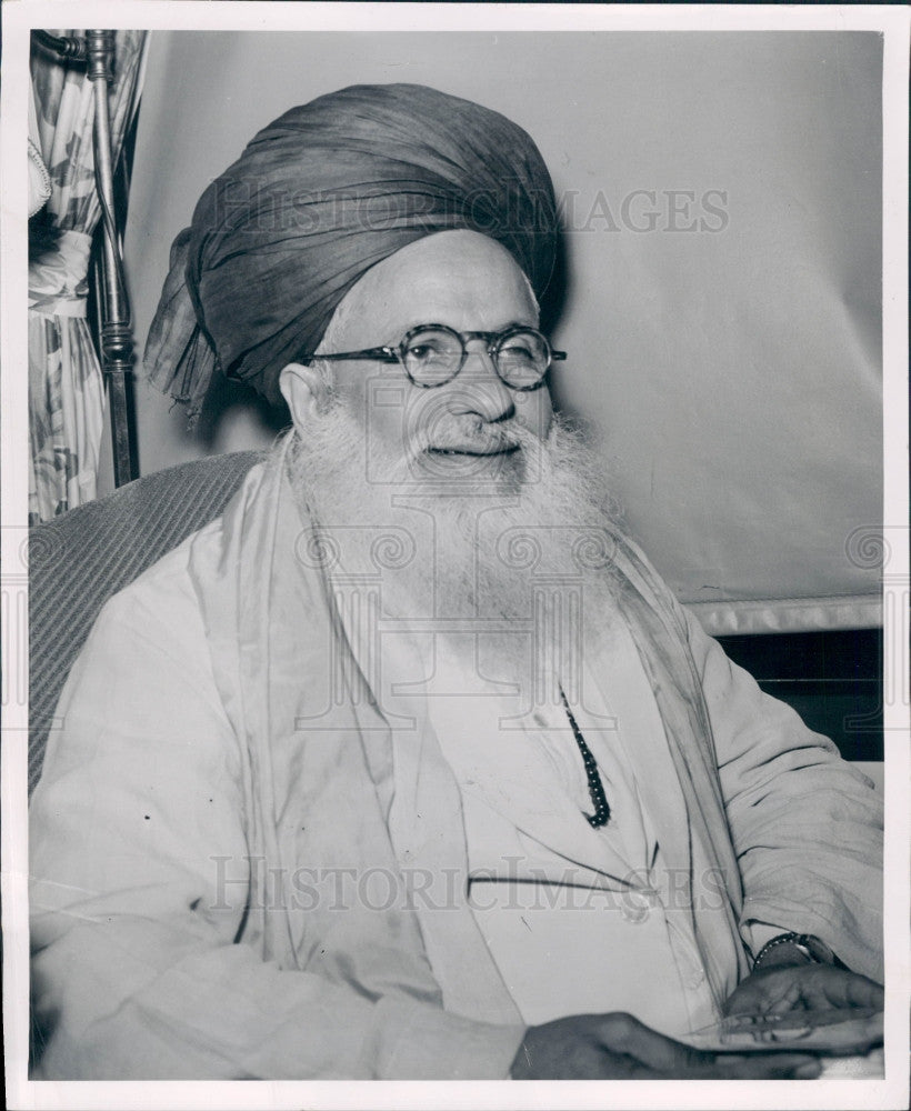 1950 Pakistan Shah Al-Qaderi Press Photo - Historic Images